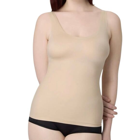 Maidenform Comfort Devotion M Shapewear Tank Top Latte Lift - Picture 1 of 16